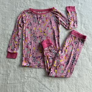 Little Sleepies Pink Paint Party Size 3T